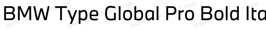 BMW Type Global Pro Bold Italic字体转换